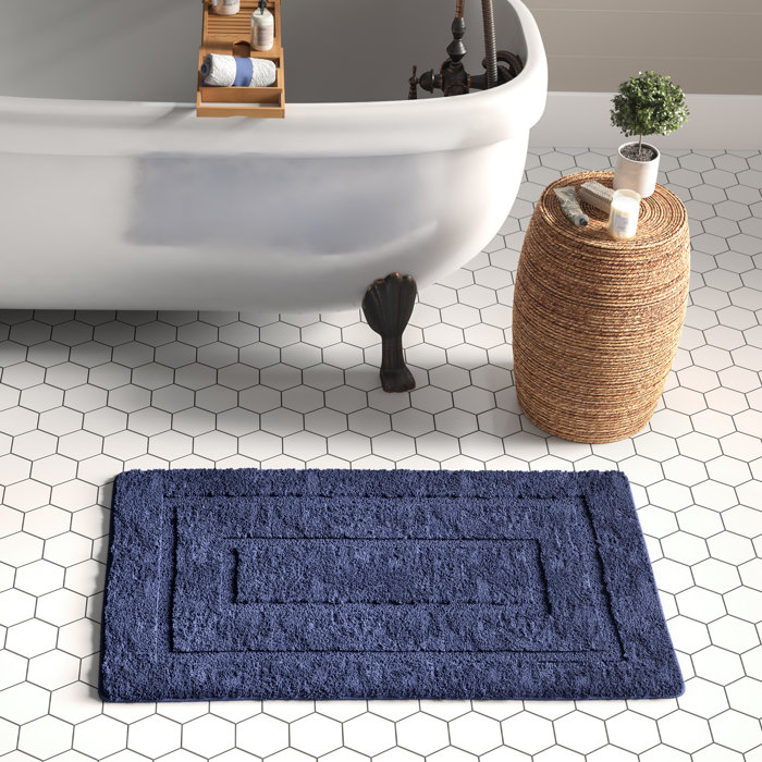 Charlton Home® Apolonia 100 Cotton Bath Rug with NonSlip Backing
